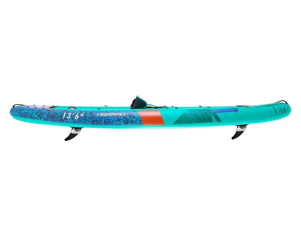 Aquatone Blast 13'6" recreational kayak 3 personas - vista 3