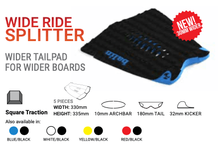 Balin Deck grip splitter wide ride 3pc +arch - vista 2